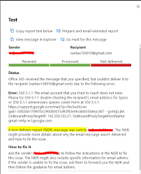 non-delivery-message o365